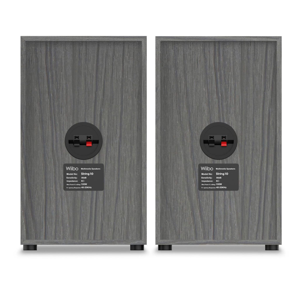 Wiibo String 10 - Altavoces HiFi de Estantería - Potencia de 100W - Altavoces de 2 Vías Bass Reflex - Tweeter de 2 Pulgadas y Woofer de 5 Pulgadas - Pareja de Altavoces con Sonido Envolvente