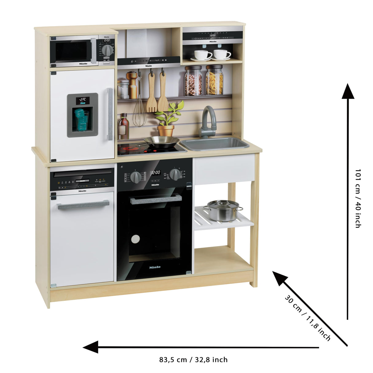 Theo Klein 7188 7188 Cocina Familiar Miele, Juguetes para niños a Partir de 3 años