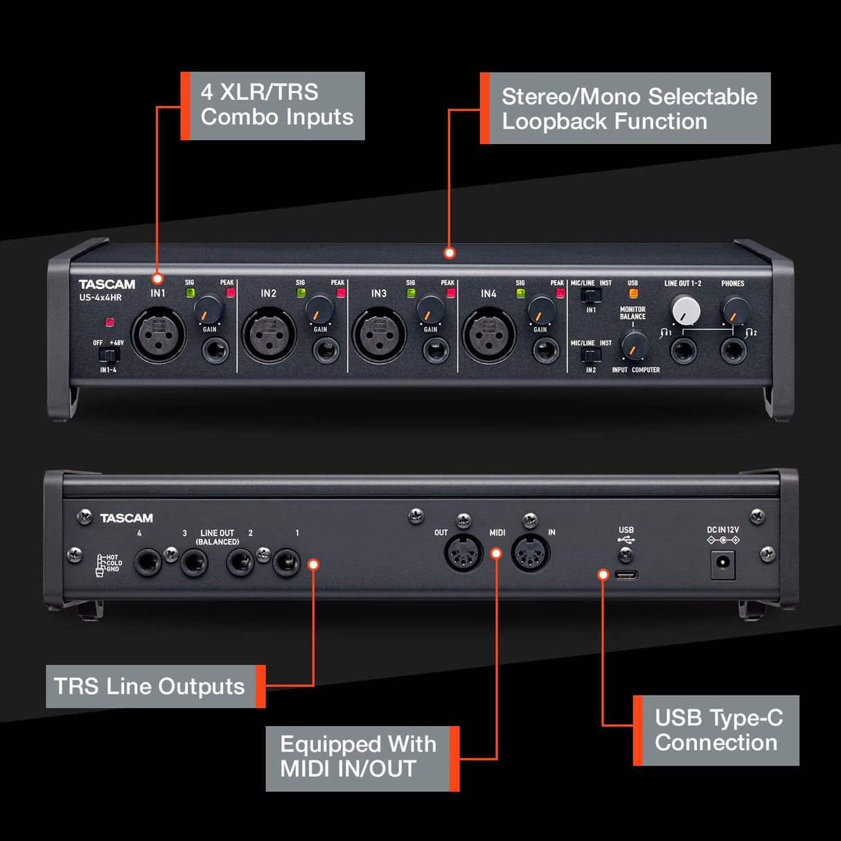 Tascam US-4x4HR