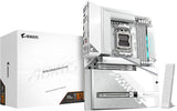 GIGABYTE X870 AORUS Stealth Ice Placa Base – Compatible con procesadores AMD Ryzen 9000, VRM Digital de 16+2+2 Fases, hasta 8200 MHz DDR5 (OC), 2 x PCIe 5.0 + 2 x PCIe 4.0, Wi-Fi 7, LAN 5 GbE, USB 4