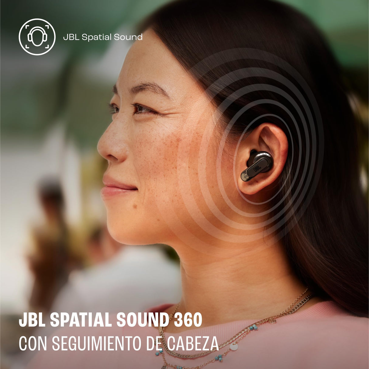 JBL Tour Pro 3, Earbuds inalámbricos True Wireless, estuche de carga inteligente, 40 h de autonomía, Bluetooth, cancelación de ruido adaptativa, JBL Spatial 360 Sound y seguimiento de cabeza, negro