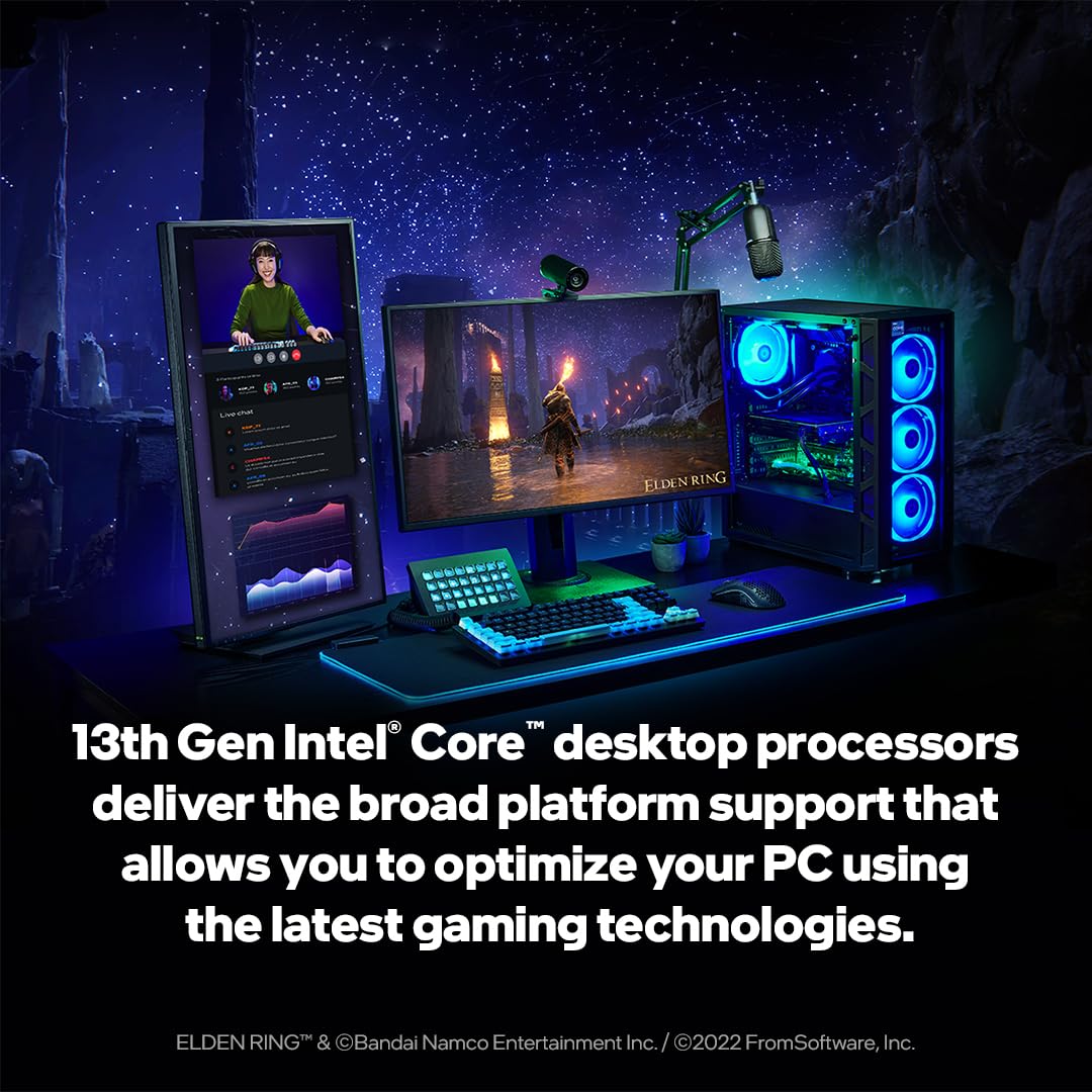 Intel® Core™ i3-13100, procesador para Equipos de sobremesa, 4 núcleos (4 P-Cores + 0 E-Cores) 12 MB de caché, hasta 4,5 GHz