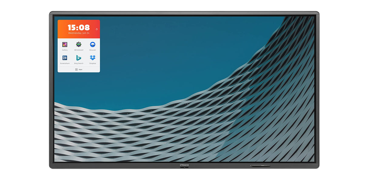 CTOUCH Laser Riva 75" UHD Adaptive Touch, Built-IN JBL 80W Speakers, Sound DSP USB-C Ops Slot (10052475)