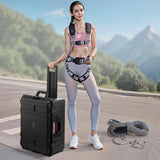 VEVOR Estuche Rígido Impermeable de 630 x 500 x 318 mm con Ruedas Giratorias y Manija Retráctil, Estuche Protector Impermeable IP67 con Clips, Orificios para Candado y Espuma Insertada, Negro