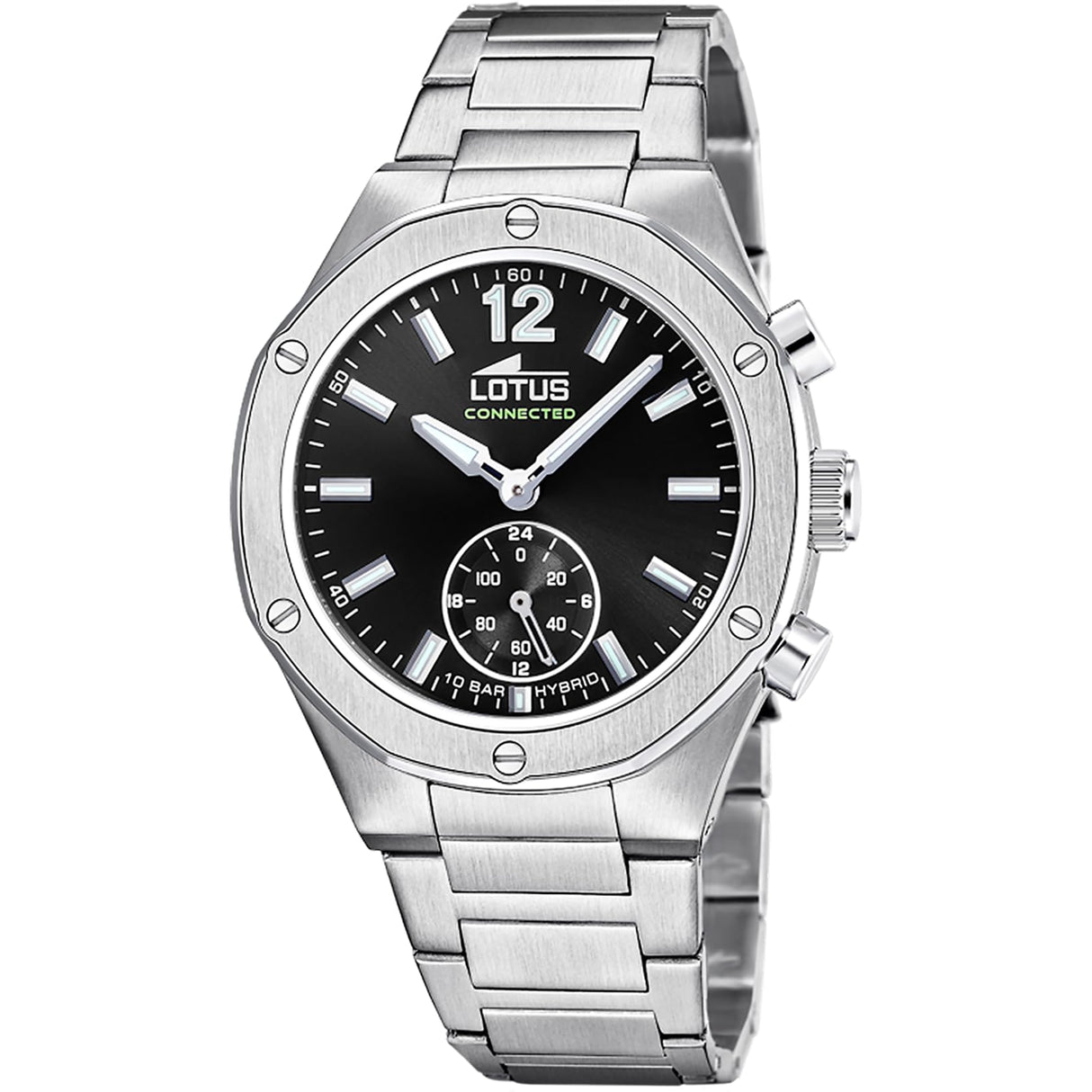 Lotus Reloj Mujer 18971/6 Connected Caja de Acero Inoxidable 316l Plateado Correa de Acero Inoxidable 316l Plateado