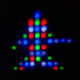 Ibiza - COMBI-FX4 - Efecto de iluminación versátil 3 en 1 WASH - MOON - STROBE con 6 canales DMX - 4 x 12 LEDs RGBW
