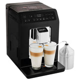 Krups Cafetera totalmente automática Evidence Evidence | Pantalla OLED con tecnología Barista Quattro Force | 12 cafés | 3 variaciones de té | capuchino con un toque | función para 2 tazas | negra