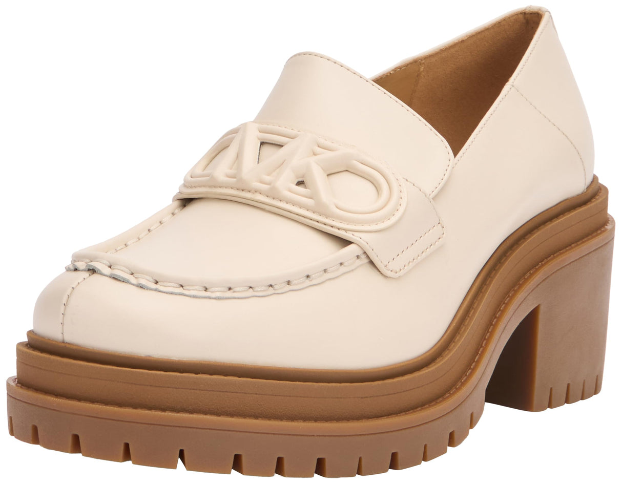 MICHAEL KORS Rocco Heeled Loafer, Moccasin Mujer, Lt Cream, 41 EU
