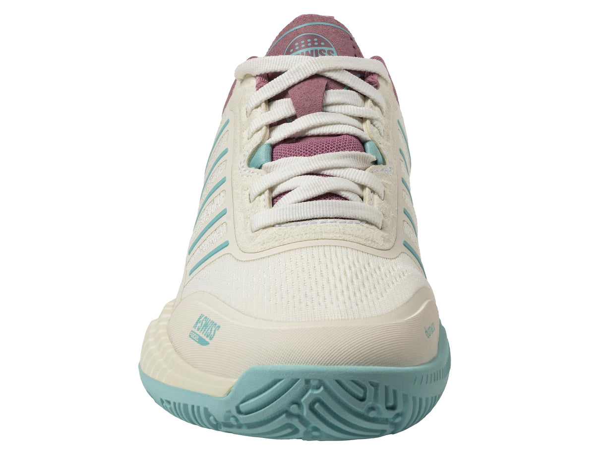 K-Swiss Donna Ultra Court Padel Tennis Shoe, Wht/Lilas/PASTELTURQUOISE, 38 EU, Wht Lilas Turchese pastello, 38 EU