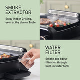 Panasonic NF-GM600 - Olla Multifunción Eléctrica 6 en 1, 1400 W, 40-250 °C, 9 Modos Automáticos, 6 Accesorios Platos, Extractor de Humo, Apta para Lavavajillas, Cable de 2,5 m, Color Negro