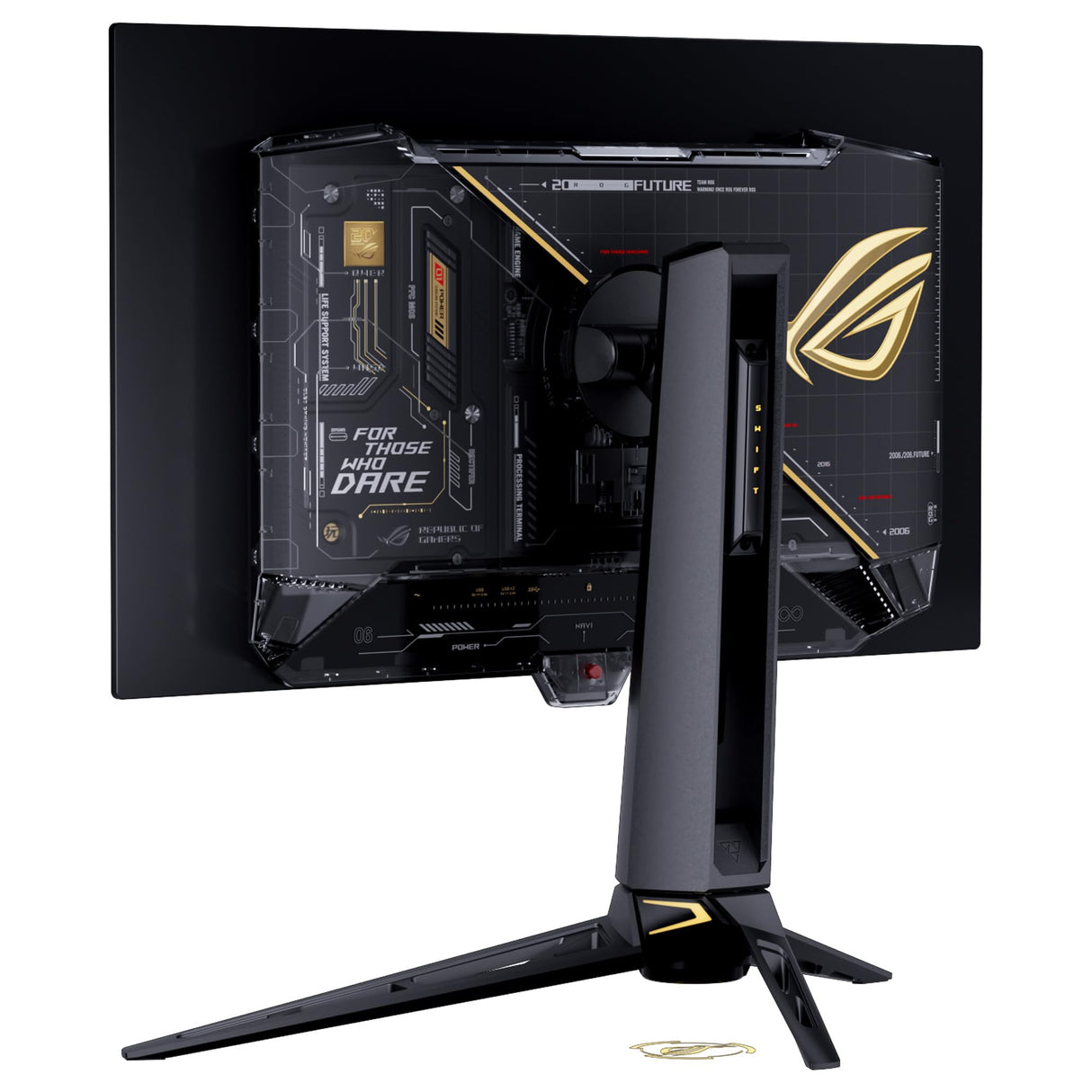 ASUS ROG Swift OLED PG27AQWP-G Edition 20 - Monitor Gaming de 26,5", TrueBlack Glossy Tandem WOLED, Dual Mode, 0,02 ms, G-Sync, OLED Care Pro, Neo Proximity Sensor, DisplayPort 2.1a, HDMI 2.1