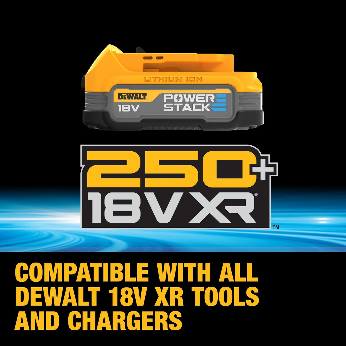 DEWALT DCK2050E2T-QW - Kit: 1x Taladro percutor 18V XR DCD805, 1 Destornillador de impacto de ¼" DCF850, 2 baterías Powerstack de 18V/1,7Ah DCBP034, 1 cargador rápido de sistema DCB115