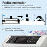 Safescan 2210 Contadora de Billetes para Billetes Clasificados, Contadora detectora de Billetes Falsos en 2 Puntos, Máquina para Contar Billetes Clasificados de Todas Las divisas