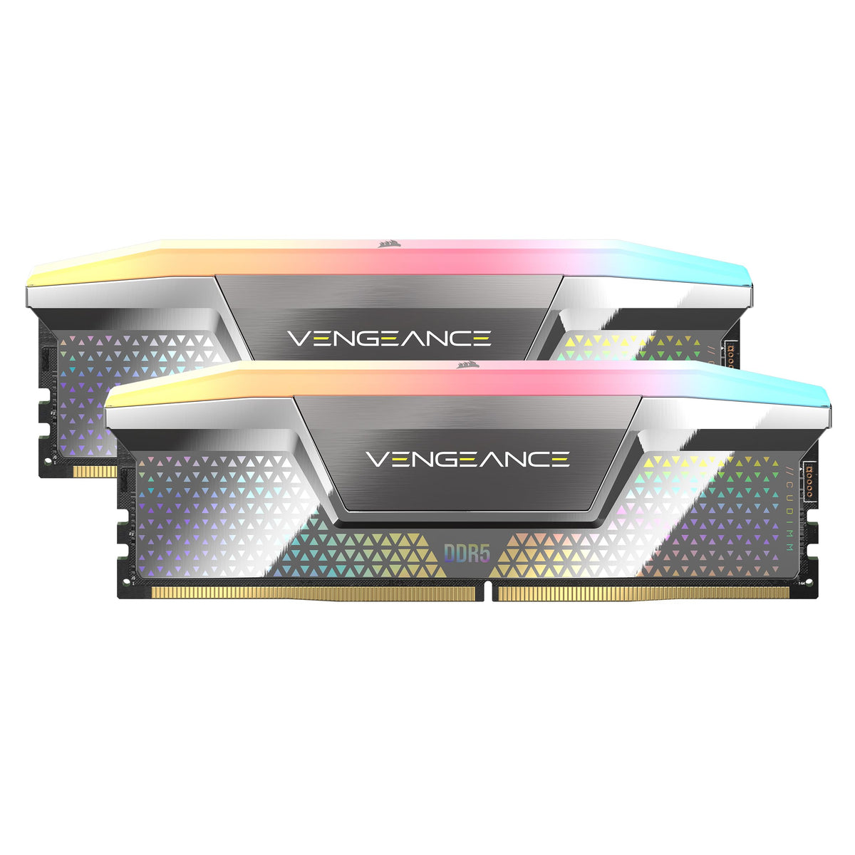 CORSAIR Vengeance RGB DDR5 CUDIMM 48GB (2x24GB) 8400MHz CL40-52-52-135 1.4V Intel XMP Memoria de Ordenador de Sobremesa - Plata (CMHC48GX5M2X8400C40)
