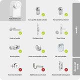 EKEY UNO 200204 Escáner de Huellas Dactilares Recargable Blanco, inalámbrico Incluido Nuki Smart Lock 3.0