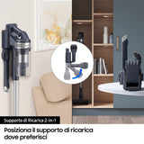SAMSUNG Aspiradora inalámbrica Jet™ 60 Turbo VS15A6031R1/ET, sin Bolsa, Potencia 150 W, hasta 40 min de autonomía, Menta