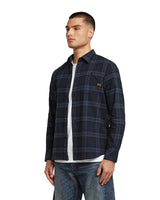 G-STAR Bristum 2.0 Slim Shirt Camiseta, India Ink Toby Check D23553-d748-h520, M Hombres