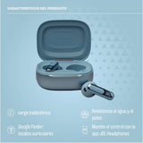 JBL Live Flex 3 Auriculares inalámbricos de botón True Wireless con cancelación de ruido adaptable, hasta 50 horas de reproducción, Bluetooth, audio de alta resolución, azul