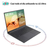LG Ultra 16UD70R-G.AX59B - Ordenador Portátil, 16 Pulgadas, 16:10 IPS, Sin Sistema Operativo, Ryzen R5, 16 GB RAM, 1TB SSD, 1.6Kg, Hasta 20 Hr de Autonomía, Color Gris Carbón
