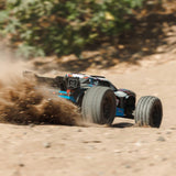 ARRMA VORTEKS Mega 550 2WD Coche teledirigido 1/10, Stadium Truck, más de 30 km/h, actualizable, Incluye Accesorios, Azul, ARA3205T1