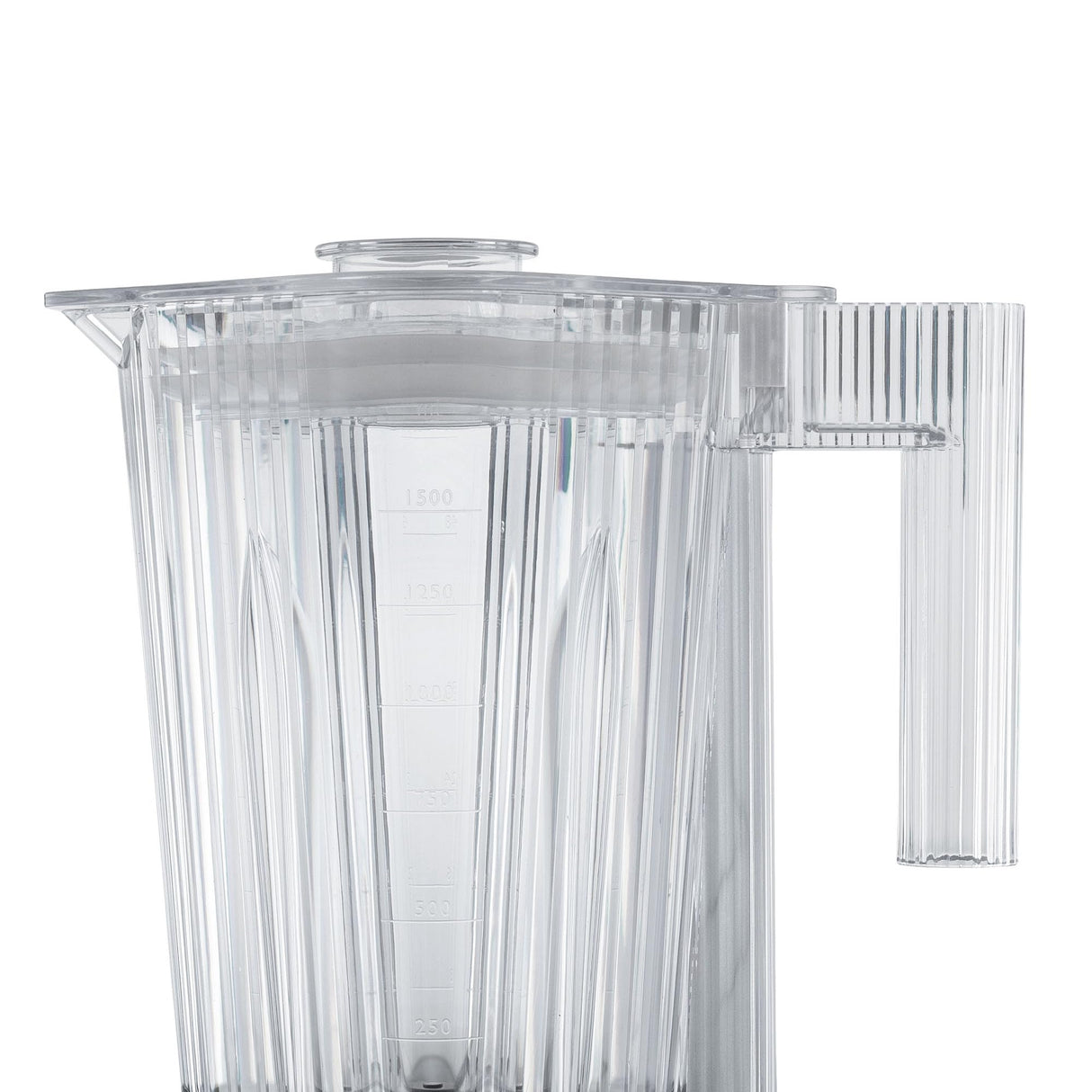 Alessi Plissé MDL09 W, Batidora de Diseño con Jarra Graduada, en Resina Termoplástica, Enchufe Europeo 700W, 1,5l, Blanco