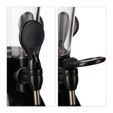 Relaxdays Columna Torre de Cerveza con 3 Grifos, 4 L, Dispensador de Bebidas con Enfriador, Beer Tower, Transparente y Negro
