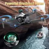 OBEST Drone GPS con Cámara 4K, Mando Distancia con Pantalla UHD 5.9", Dron Plegable con Tarjeta SD, 2 Batería 40Min, Transmisión FPV 5G, RC Cuadricóptero Adultos Estabilizador Seguimiento