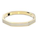 Swarovski Pulsera Dextera, Forma Octogonal, Bañada en Oro, con Cristales, talla M, de la Colección Dextera de Swarovski