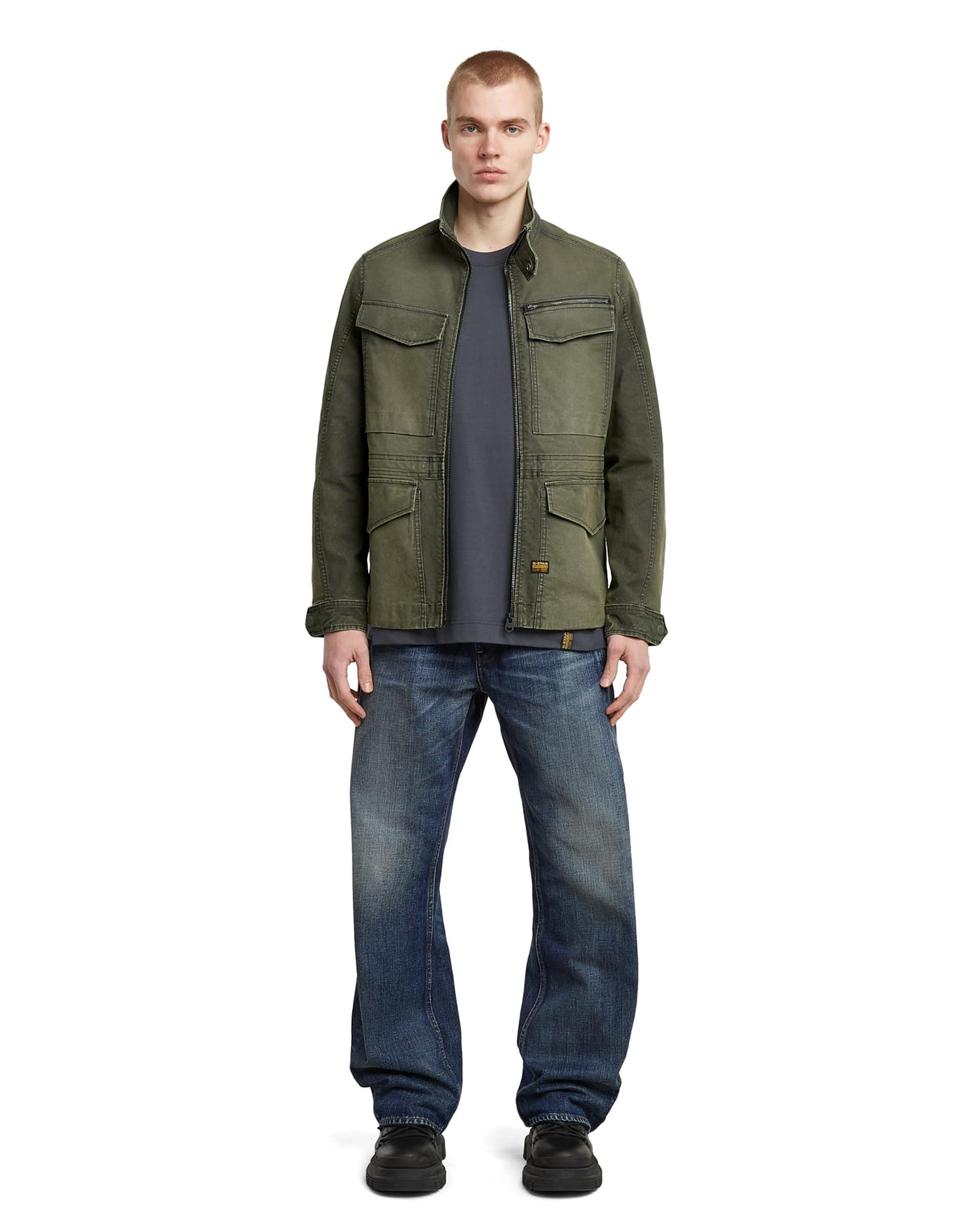 G-STAR Rovic Slim Field Jkt Chaqueta, Vintage Dust Asfalt D26117-E172-H514, L Hombres