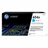 HP 654A CF331A Cian, Cartucho Tóner Original, de 15.000 páginas, para impresoras HP LaserJet Enterprise M651dn, M651n y M651xh