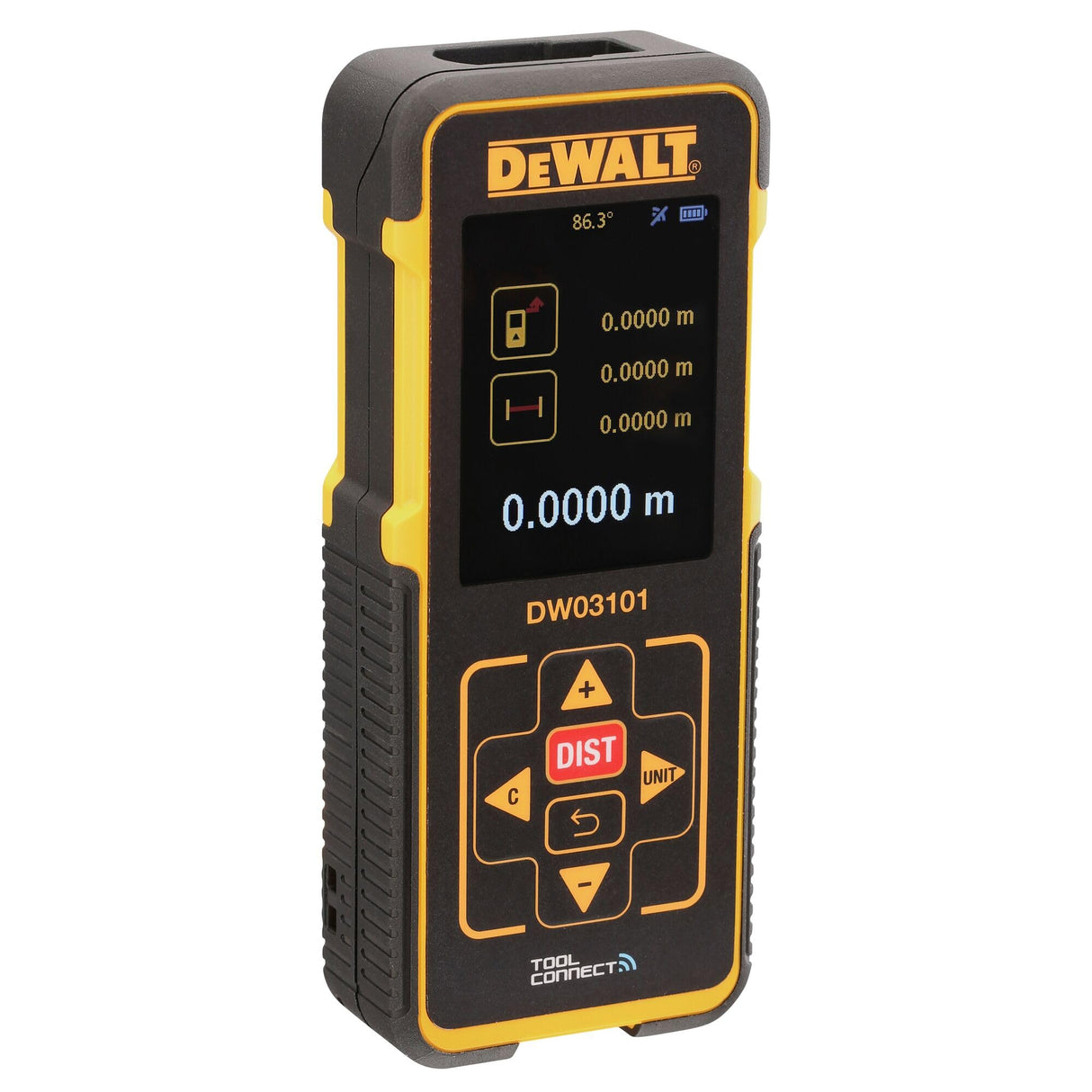 DEWALT DW03101-XJ - Medidor láser de distancias con alcance de 100 m