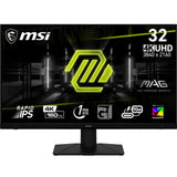 MSI mag 322UPF Monitor UHD Gaming 32", Panel IPS rápido 3840x2160, GtG 160 Hz/1 ms, sRGB 125,7%, diseño sin Marcos, DisplayHDR 400, DP 1.4a, USB Type-C (DP alt., c/DP de 90 W), HDMI