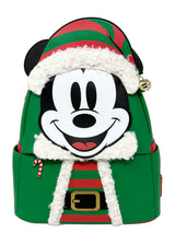 Loungefly Disney Mickey Mouse Elf Holiday - Bolso de hombro con doble correa para mujer, Verde, Medium