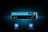 Lexar NM710 1TB SSD, M.2 2280 PCIe Gen4x4 NVMe SSD interno, hasta 5000 MB/s de lectura, 4500 MB/s de escritura, unidad interna de estado sólido (LNM710X001T-RNNNG)