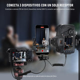 NEEWER CM28 Sistema Micrófono Lavalier Inalámbrico con Estuche Carga Cancelar Ruido 4GB Almacenamiento 9H Grabación 48KHz Audio 16 Bits Micrófono Solapa Compatible con iPhone iPad Android PC Cámara