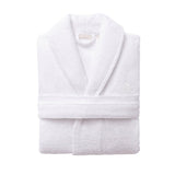 Albornoz S-M 100%Algodón 360GSM Blanco con ribetes blancos Scalpers Home
