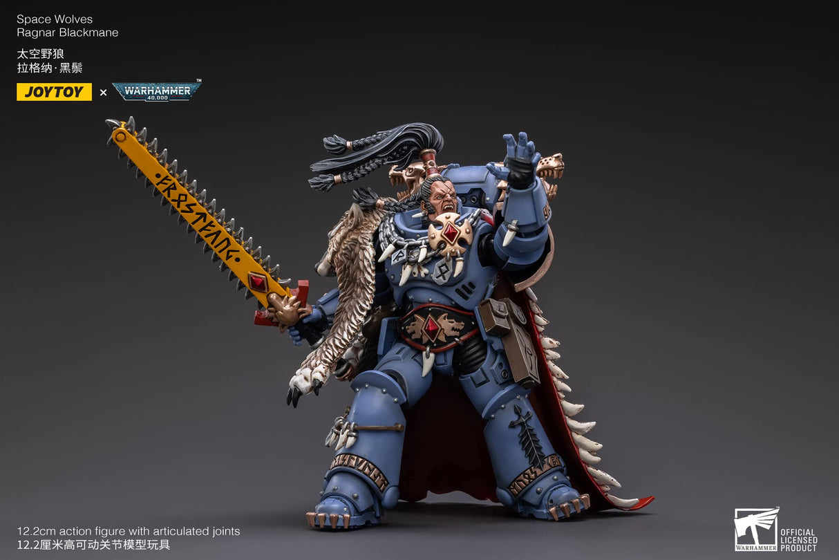 MERCHANDISING LICENCE Bloomage Joytoy Tech Joytoy Warhammer 40,000 - Space Wolves Ragnar Blackmane 1/18 Action Figure (Net)