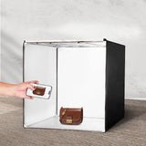 VEVOR Caja de Luz para Estudio Fotográfico 81,5x81,5 cm 5600K Caja de Fotos para Fotografía 210 Luces Led 5 Fondos Adaptador de Corriente Piezas de Esquina de Tela Suave CRI ≥95 para Fotografía