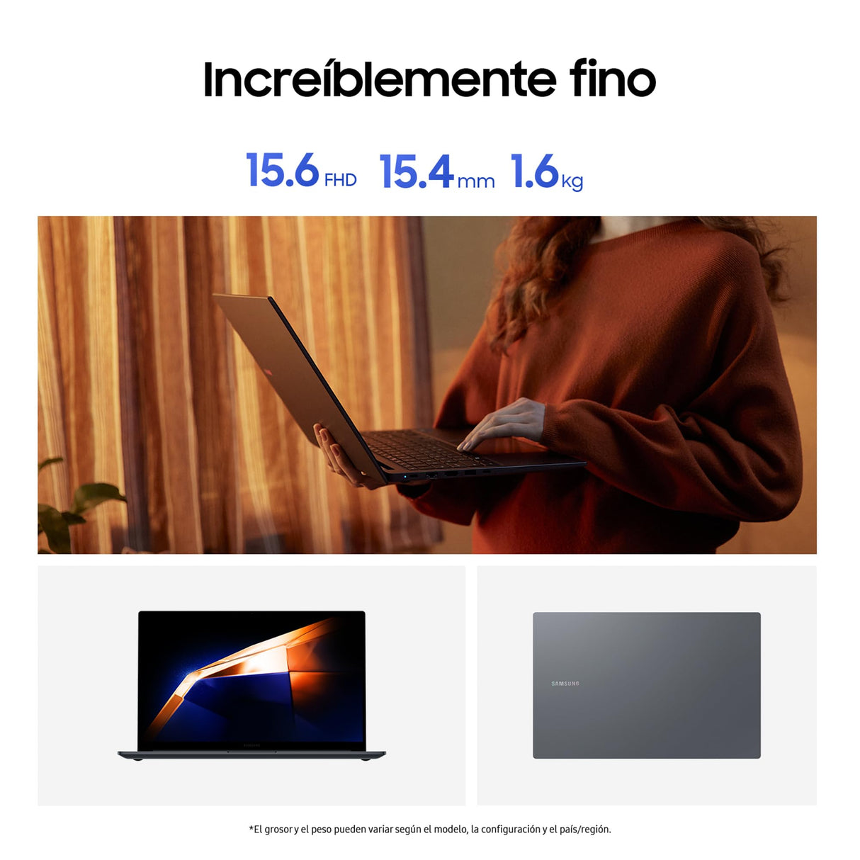 Samsung Galaxy Book4, Ordenador Portátil Ultrafino 15.6" Full HD LED, Intel Core 7-150U, 16GB RAM, 512GB SSD, Intel Graphics, Windows 11 Home, Gris, Teclado QWERTY Español