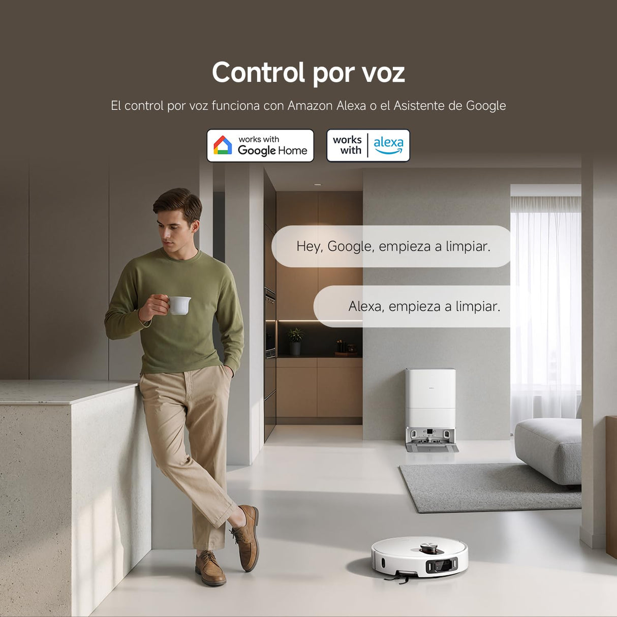 XIAOMI Robot Vacuum 5 Pro - Succión de 20.000 Pa, IA para Evitar obstáculos, Detección automática de Suciedad, Láser dToF, Brazos robóticos duales, Autolimpieza a 80 °C para Mejor Rendimiento