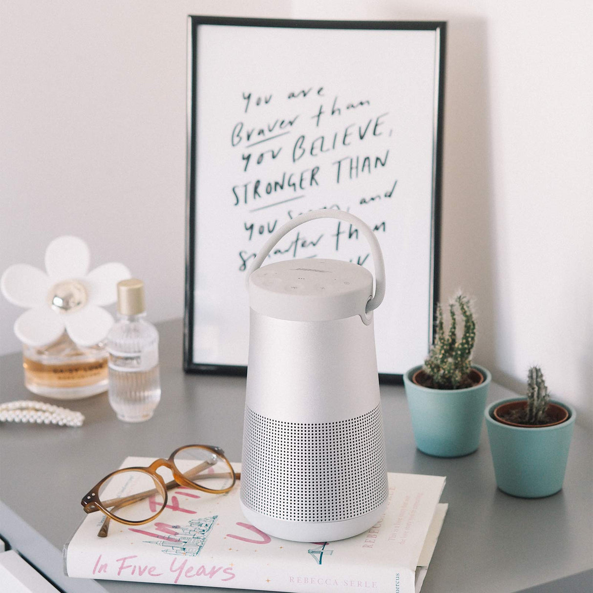 Bose Altavoz Bluetooth portátil SoundLink Revolve+ (Serie II), Inalámbrico, resistente al agua y con batería de larga duració, Blanco