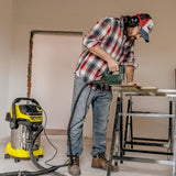 Karcher Wet/Dry Vacuum WD 6 HP V-30/8/35/T Aspiradora húmeda/Seca-Tanque de Acero Inoxidable de 30 L-1300 W (Enchufe portátil y función de soplado), Estándar