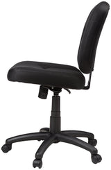 Amazon Basics Silla de Oficina con Respaldo Acolchado, Agradable en la Espalda, Altura Ajustable, fácil Montaje, 65 D x 61 W x 87.5-98 H cm, Color Negro
