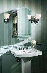 KOHLER, Botiquín de baño, Puerta única con Espejo, Bordes biselados, Aluminio anodizado