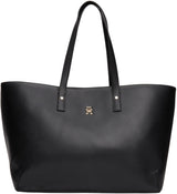 Tommy Hilfiger Bolso tote Mujer grande, Negro (Black), Talla Única