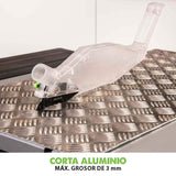 Evolution Power Tools Fury 5-S Sierra de mesa multimaterial, Corta acero dulce, aluminio, plástico, madera con clavos incrustados, 230 V