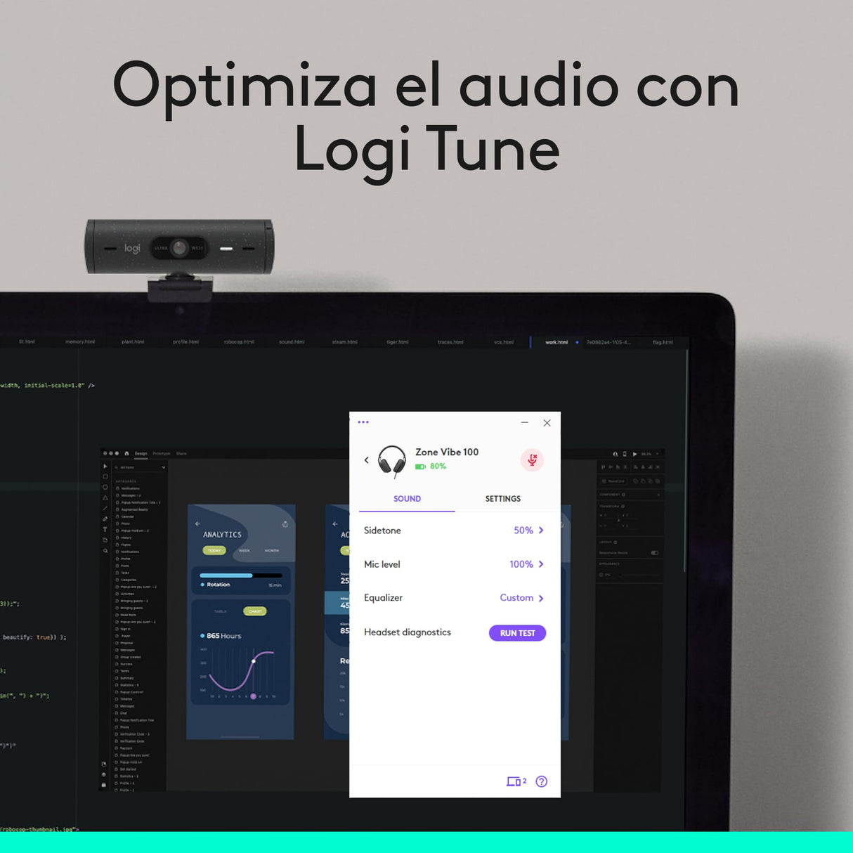Logitech Zone Vibe 100 Auriculares inalámbricos ligeros, Micrófono con cancelación de ruido, Bluetooth multidispostivivo avanzado, Funcionan con Teams, Google Meet, Zoom, Mac/PC - Gris