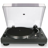 Lenco L-3808 Tocadiscos USB DJ con Direct Drive - 33/45 rpm, sistema de captación magnética, iluminación de aguja y digitalización para PC, Negro