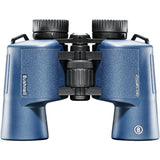 Bushnell - H2O 2 - Prismáticos - 10x42 Azul Oscuro Porro - Completamente Multicoated - Impermeable/Antivaho - Oculares Twist Up - Deportes Acuáticos - Náutica
