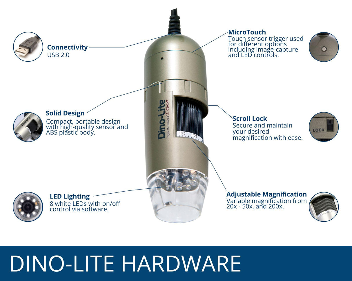Dino-Lite AM4113T Microscopio USB digital